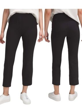 Lululemon Smooth Fit Pull-On High-Rise Cropped Pants Black 10